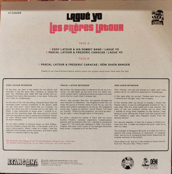 Les Frères Latour : Lagué Yo (12")