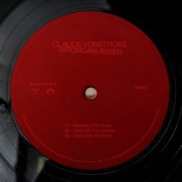 Claude VonStroke : Wrong Number Volume 3 of 3 (12", EP)