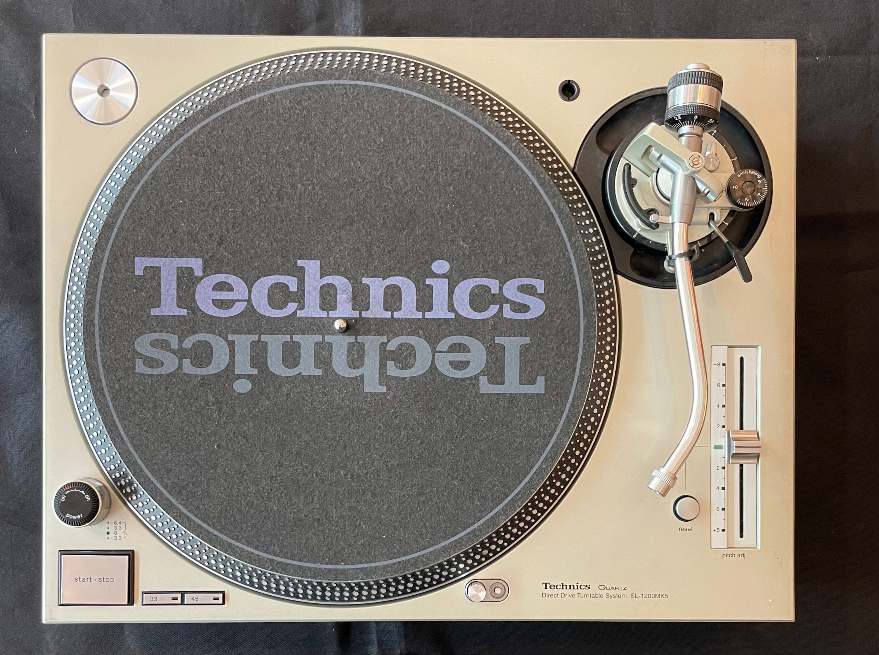 Second Hand) Technics SL-1200MK5 Silver Direct Drive Turntable