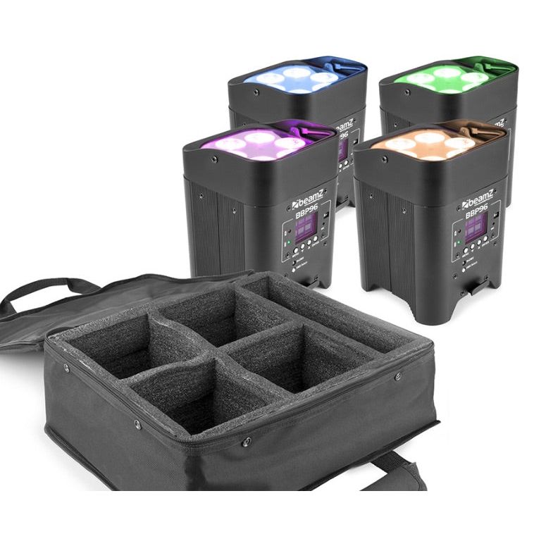 BeamZ BBP96S Battery Uplight 4 pack
