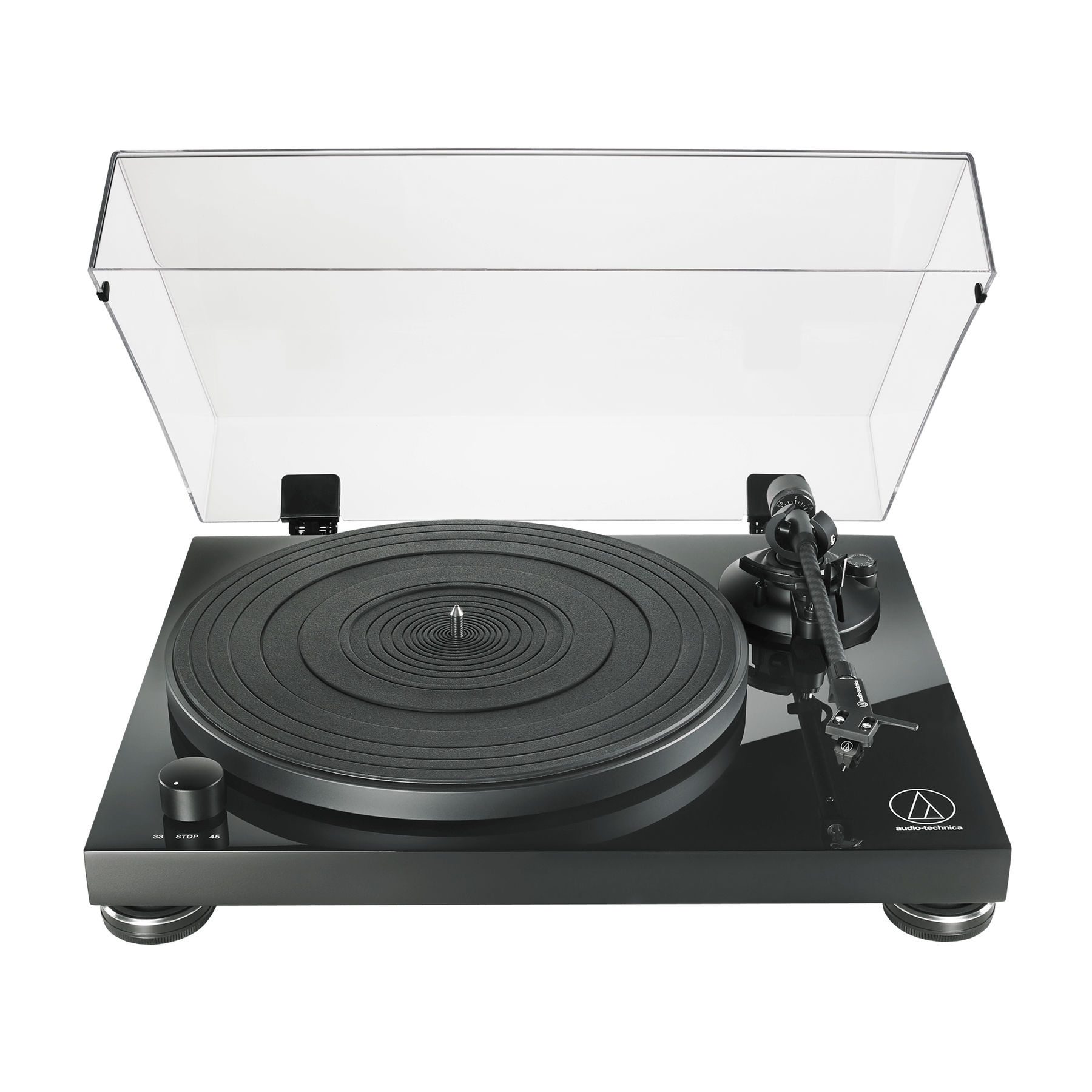 DEMO: Audio-Technica AT-LPW50PB (Including VM95E stereo cartridge) Turntable (Black)