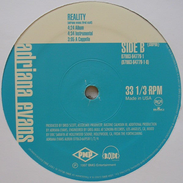Adriana Evans : Seein' Is Believing / Reality (12")