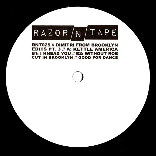 Dimitri From Paris : Dimitri From Brooklyn Edits Pt. 3 (12", W/Lbl)