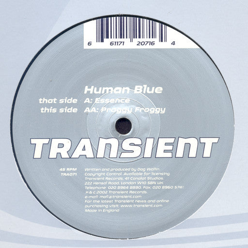 Human Blue : Essence / Proggy Froggy (12")