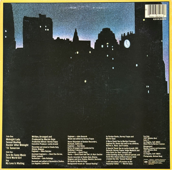 Marvin Gaye : Midnight Love (LP, Album, Car)