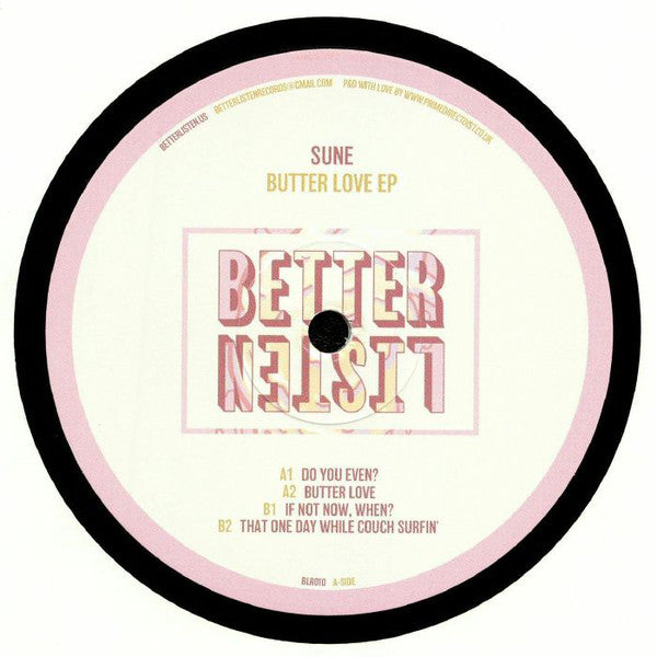 Sune : Butter Love EP (12", EP)