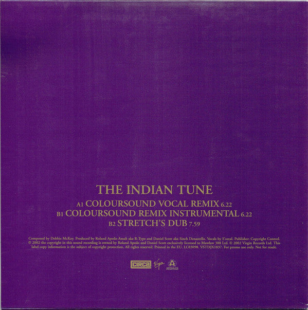 Hidden Talent (2) Feat S'oreal : The Indian Tune (12", Promo)