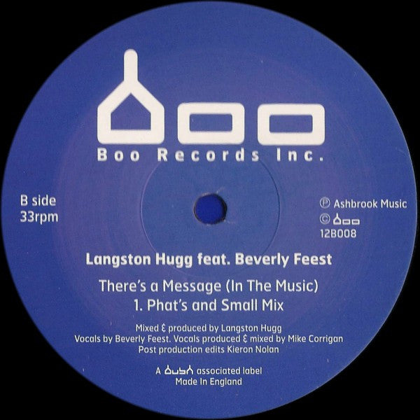 Langston Hugg Feat. Beverly Feest : There's A Message (In The Music) (12")