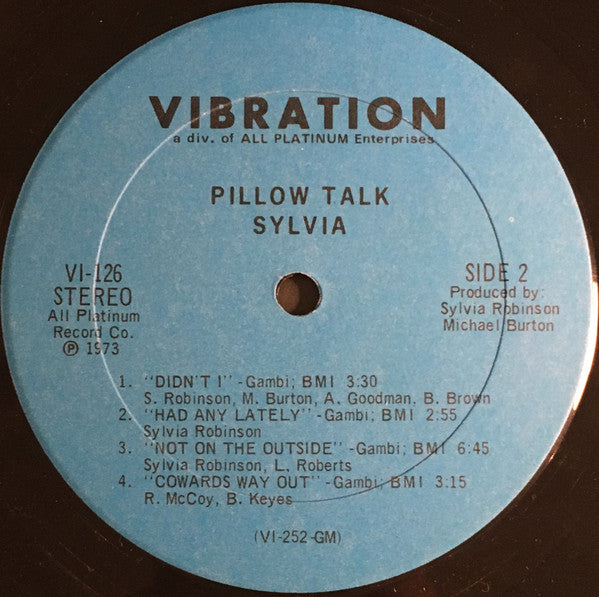 Sylvia Robinson : Pillow Talk (LP, Album)