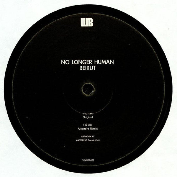 No Longer Human : Beirut (12")