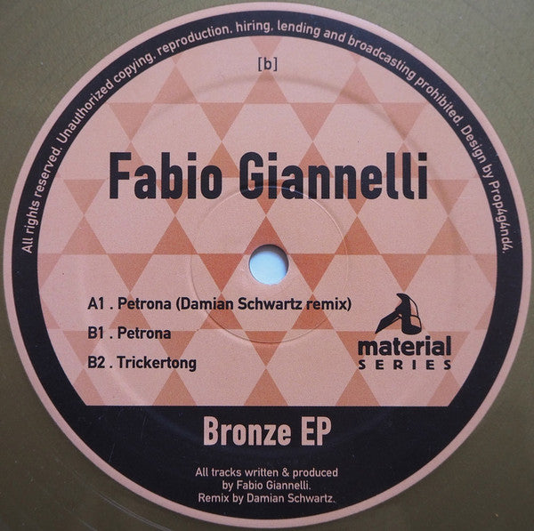 Fabio Giannelli : Bronze EP (12", EP, Gol)