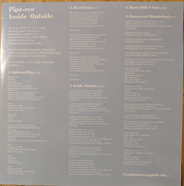 Pipe-eye : Inside/Outside (LP, Album, Ltd, Cre)