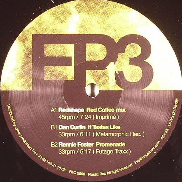 Various : Plastic Compilation Vol. 1 Classics Rare & Unreleased EP3 (12", EP)