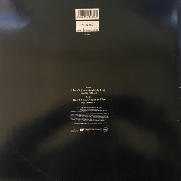 Black Box : I Don't Know Anybody Else (12")
