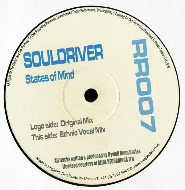 Soul Driver : States Of Mind (12")
