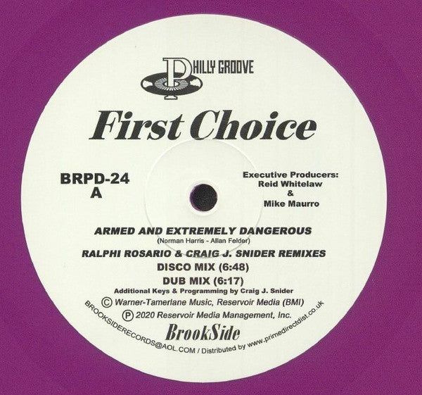 First Choice : Armed & Extremely Dangerous (12", Ltd, Pur)
