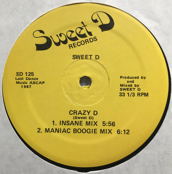 Sweet D : Crazy D (12")