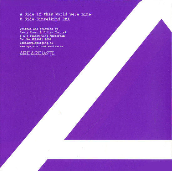Sandy Huner Et Julien Chaptal : If This World Were Mine (12")