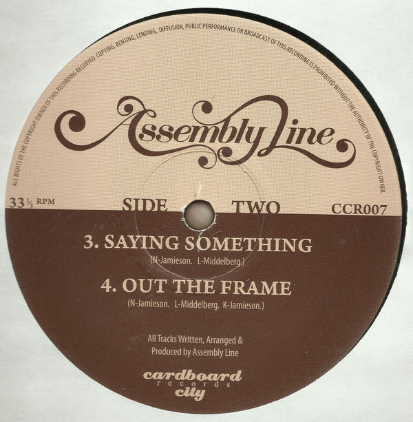 Assembly Line (2) : Assembly Line E.P (12", EP)