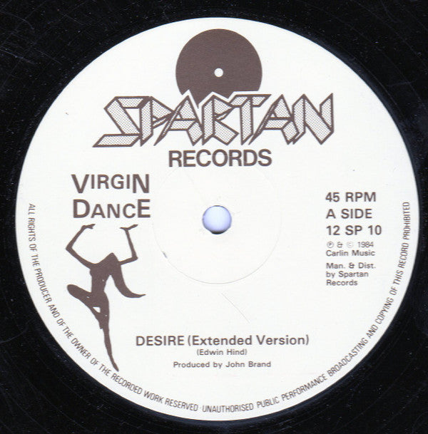 Virgin Dance : Desire (12")