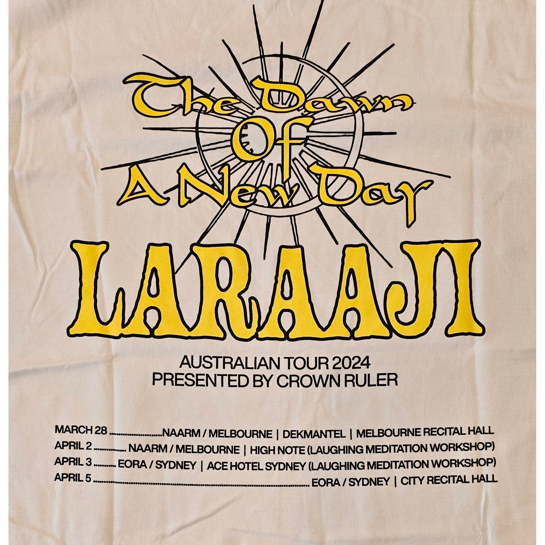 Laraaji Australian Tour T-Shirt