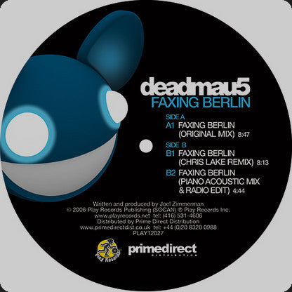 Deadmau5 : Faxing Berlin (12")