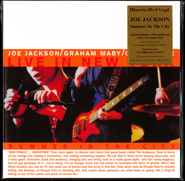 Joe Jackson / Graham Maby / Gary Burke : Summer In The City - Live In New York (2xLP, Ltd, Num, RE, 180)