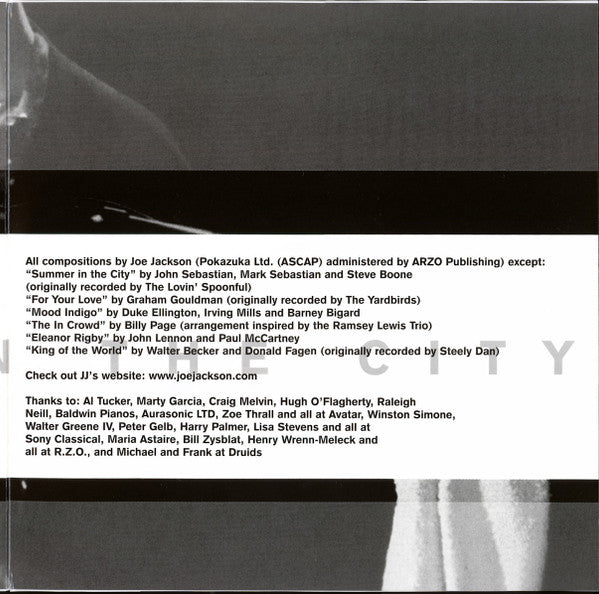 Joe Jackson / Graham Maby / Gary Burke : Summer In The City - Live In New York (2xLP, Ltd, Num, RE, 180)