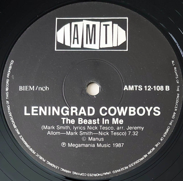 Leningrad Cowboys : In The Ghetto / The Beast In Me (12")