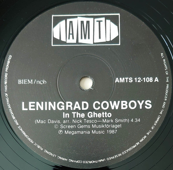 Leningrad Cowboys : In The Ghetto / The Beast In Me (12")