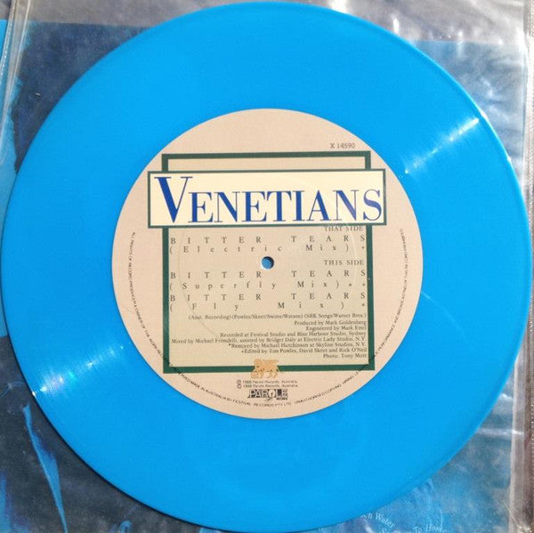 The Venetians : Bitter Tears (12", Single, Blu)