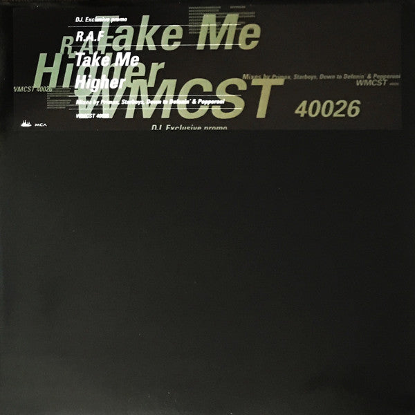 R.A.F. : Take Me Higher (12", Advance, Promo)