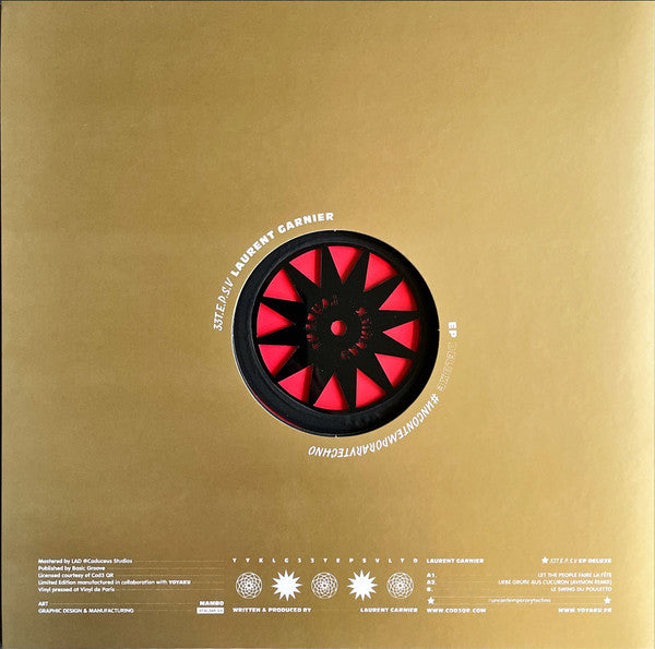 Laurent Garnier : 33T.E.P.S.V. EP Deluxe Gold (12", EP, Dlx, Ltd, Red)