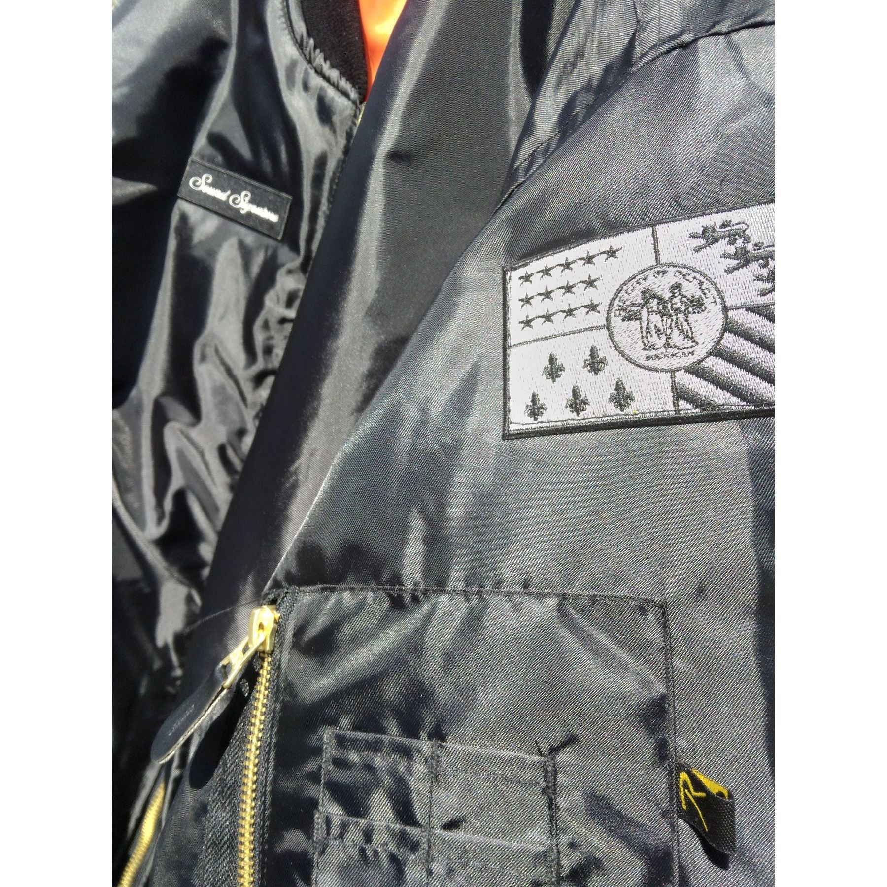 Sound Signature Flight Jacket (BK/OR)