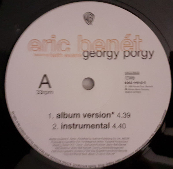 Eric Benét Featuring Faith Evans : Georgy Porgy (12", Single)