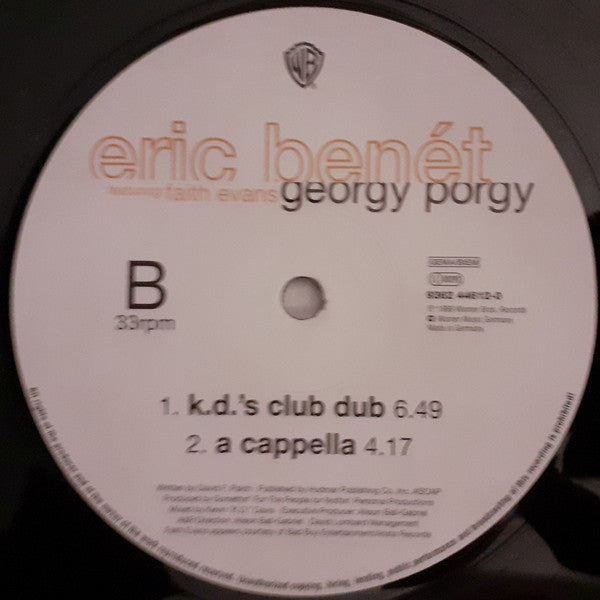 Eric Benét Featuring Faith Evans : Georgy Porgy (12", Single)