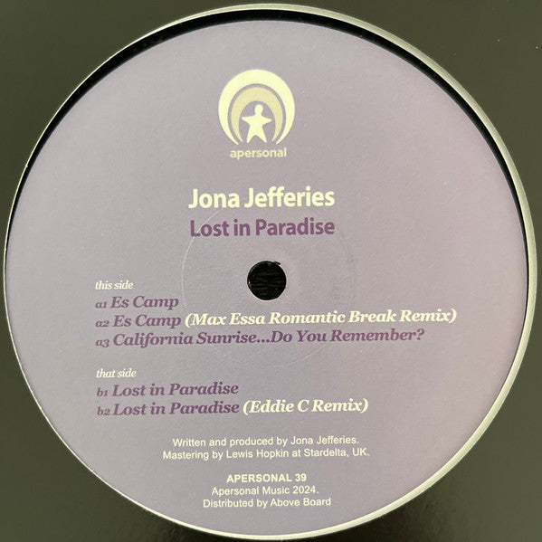 Jona Jefferies : Lost In Paradise (12", EP)