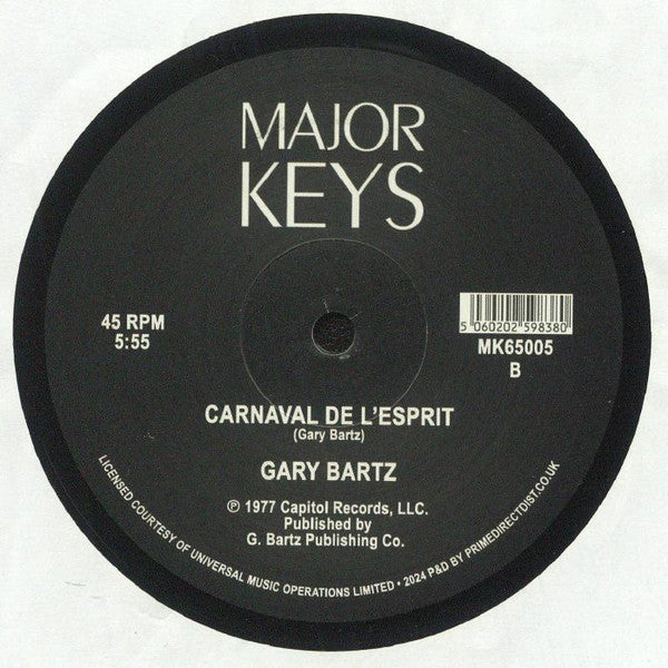 Gary Bartz : Music Is My Sanctuary / Carnaval De L'Esprit (12")
