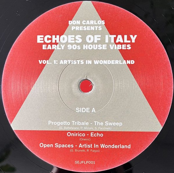 Don Carlos : Echoes Of Italy (Early 90s House Vibes) (Vol. 1 Artists In Wonderland) (2xLP, Comp)
