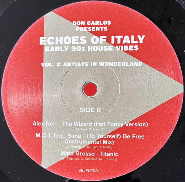 Don Carlos : Echoes Of Italy (Early 90s House Vibes) (Vol. 1 Artists In Wonderland) (2xLP, Comp)