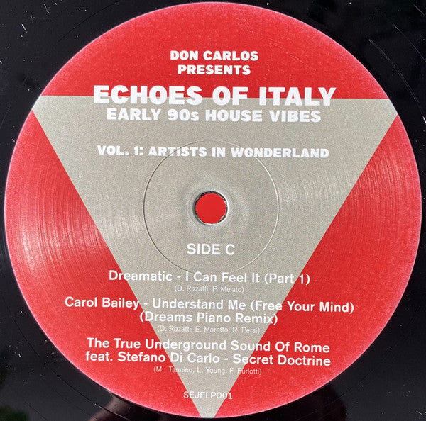 Don Carlos : Echoes Of Italy (Early 90s House Vibes) (Vol. 1 Artists In Wonderland) (2xLP, Comp)