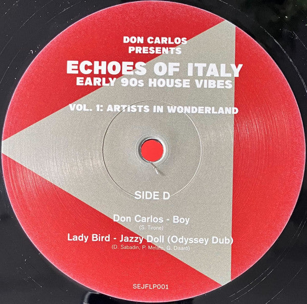 Don Carlos : Echoes Of Italy (Early 90s House Vibes) (Vol. 1 Artists In Wonderland) (2xLP, Comp)
