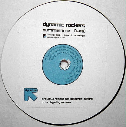 Dynamic Rockers / Manuel Tur : Summertime (12")
