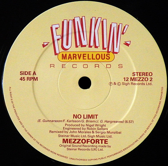 Mezzoforte : No Limit (12")
