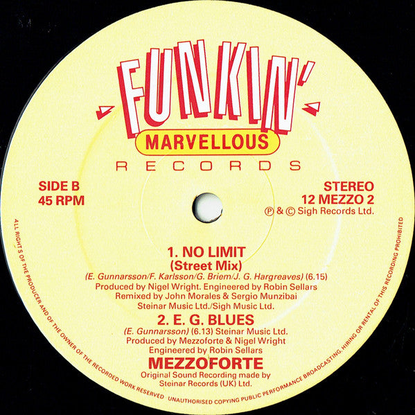 Mezzoforte : No Limit (12")