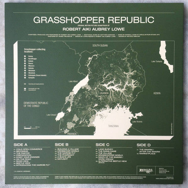 Robert Lowe (2) : Grasshopper Republic (Original Motion Picture Soundtrack) (2xLP, Album, Ltd, Mus)