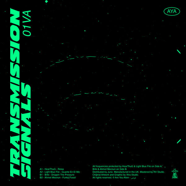 Hearthug, Light Blue File, Briki, Ahmet Mecnun : Transmission Signals (12", Ltd)