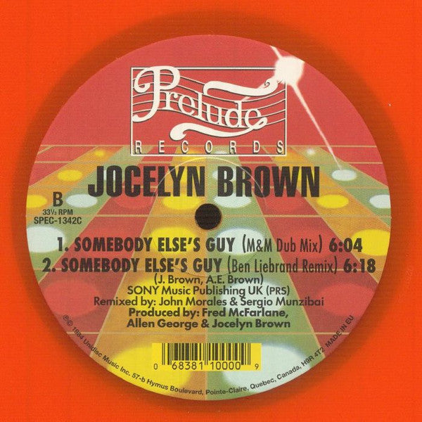 Jocelyn Brown : Somebody Else's Guy (12", RSD, Ltd, Ora)