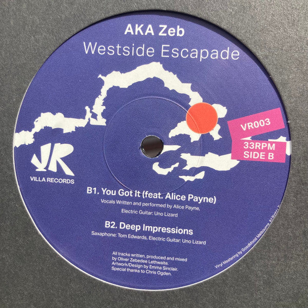 Aka Zeb : Westside Escapade (12", EP)