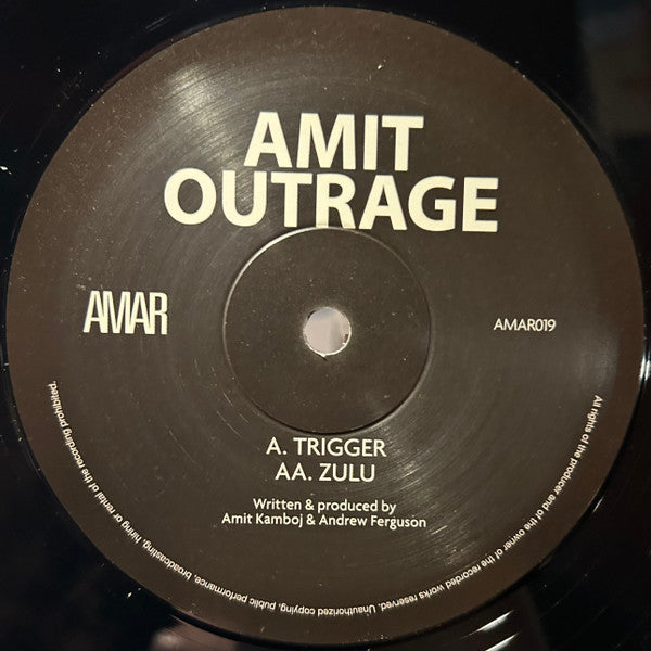 Amit  , Outrage (4) : Trigger / Zulu (12", Single)